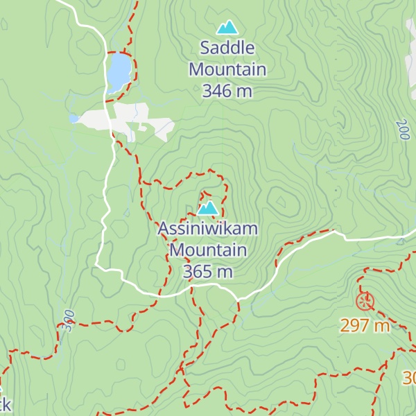 Map of Assiniwikam Mountain