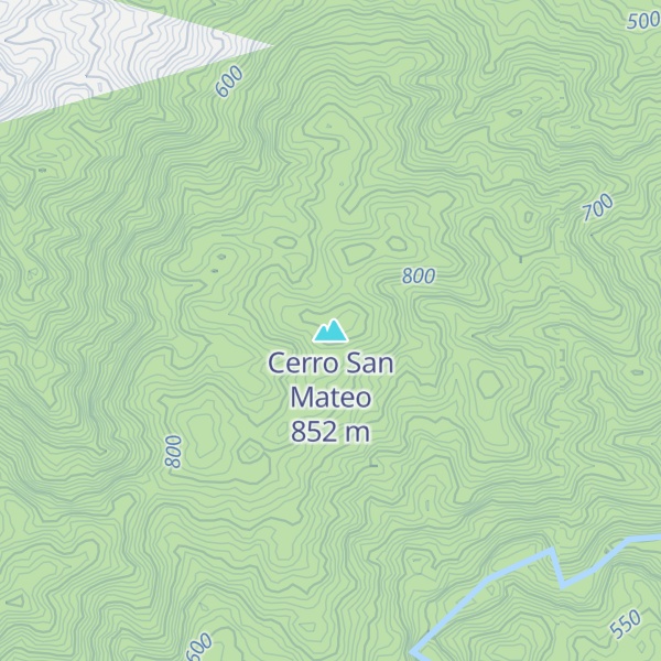 Map of Cerro San Mateo