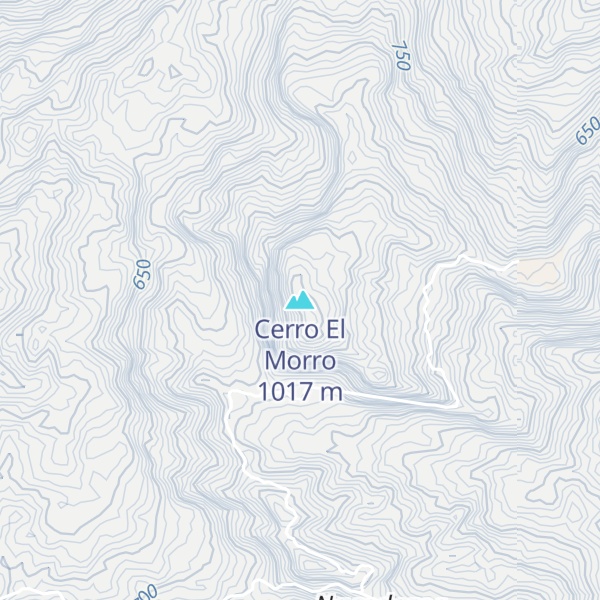 Map of Cerro El Morro