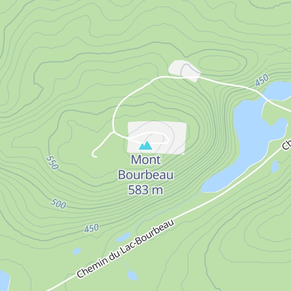 Map of Mont Bourbeau