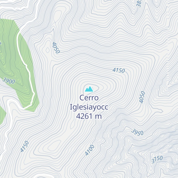 Map of Cerro Iglesiayocc