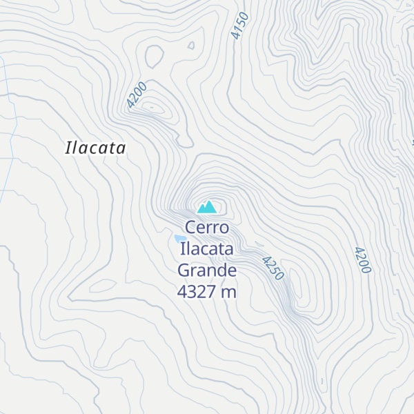 Map of Cerro Ilacata Grande