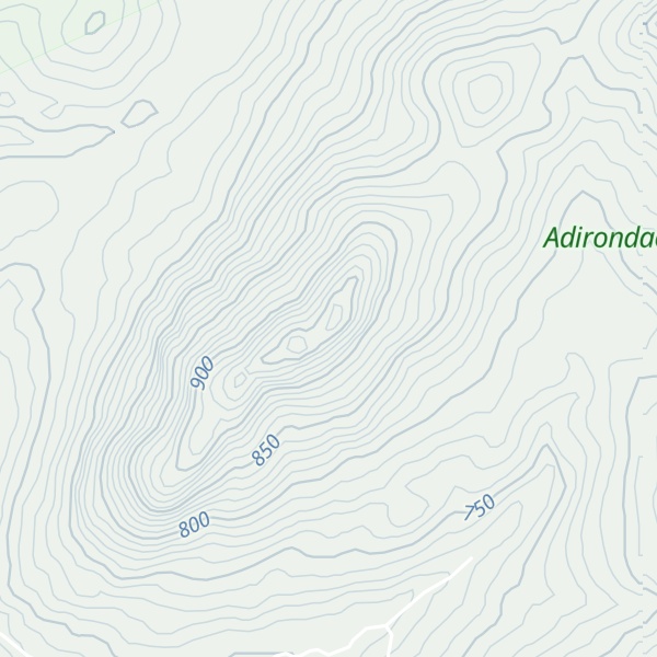 Map of Tongue Mountain