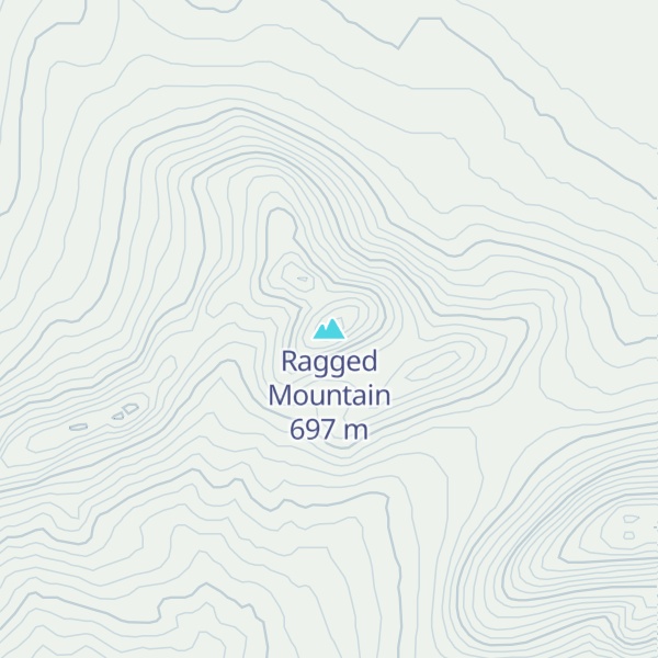 Map of Ragged Mountain