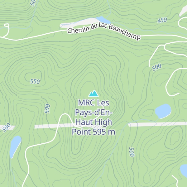 Map of MRC Les Pays-d'En-Haut High Point