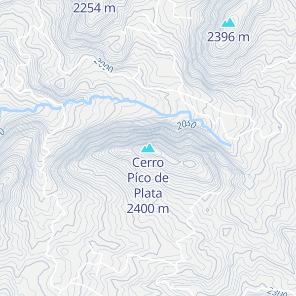 Map of Cerro Píco de Plata