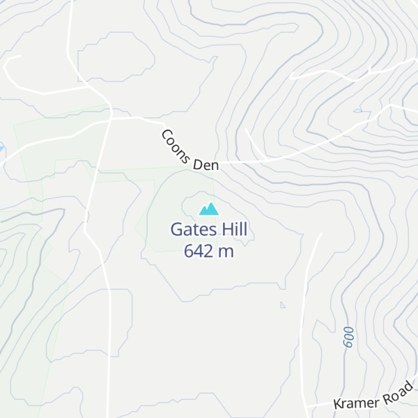 Map of Gates Hill