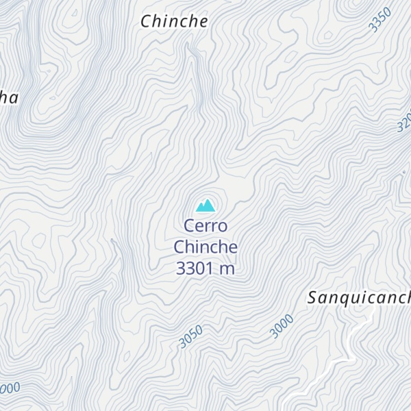 Map of Cerro Chinche