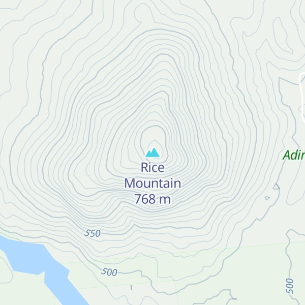 Map of Rice Mountain