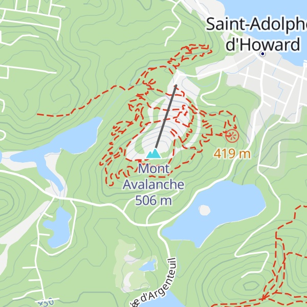 Map of Mont Avalanche