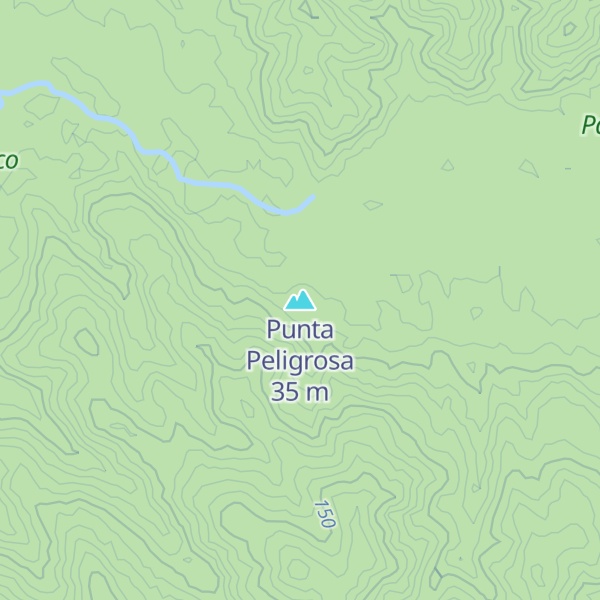 Map of Punta Peligrosa