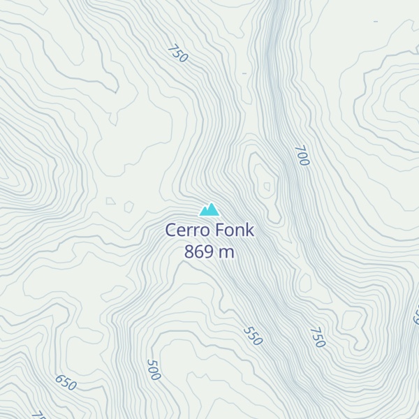 Map of Cerro Fonk