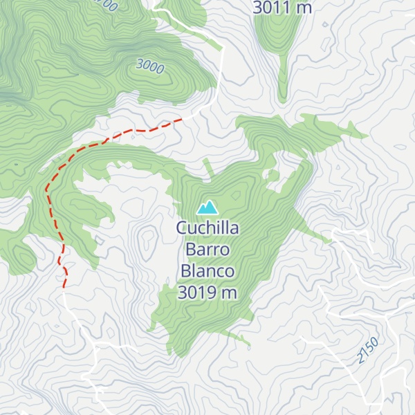 Map of Cuchilla Barro Blanco