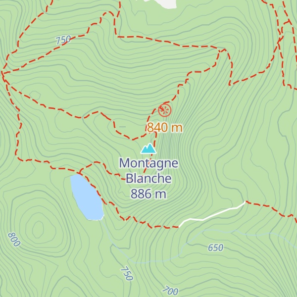 Map of Montagne Blanche