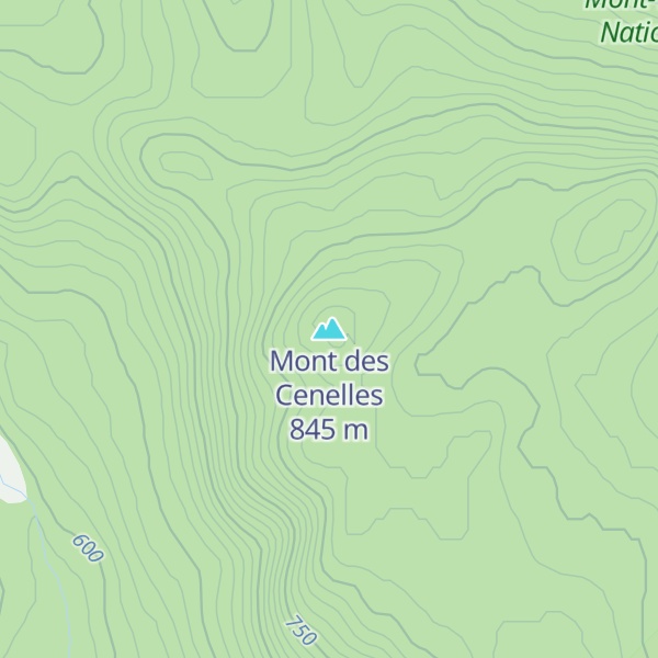 Map of Mont des Cenelles