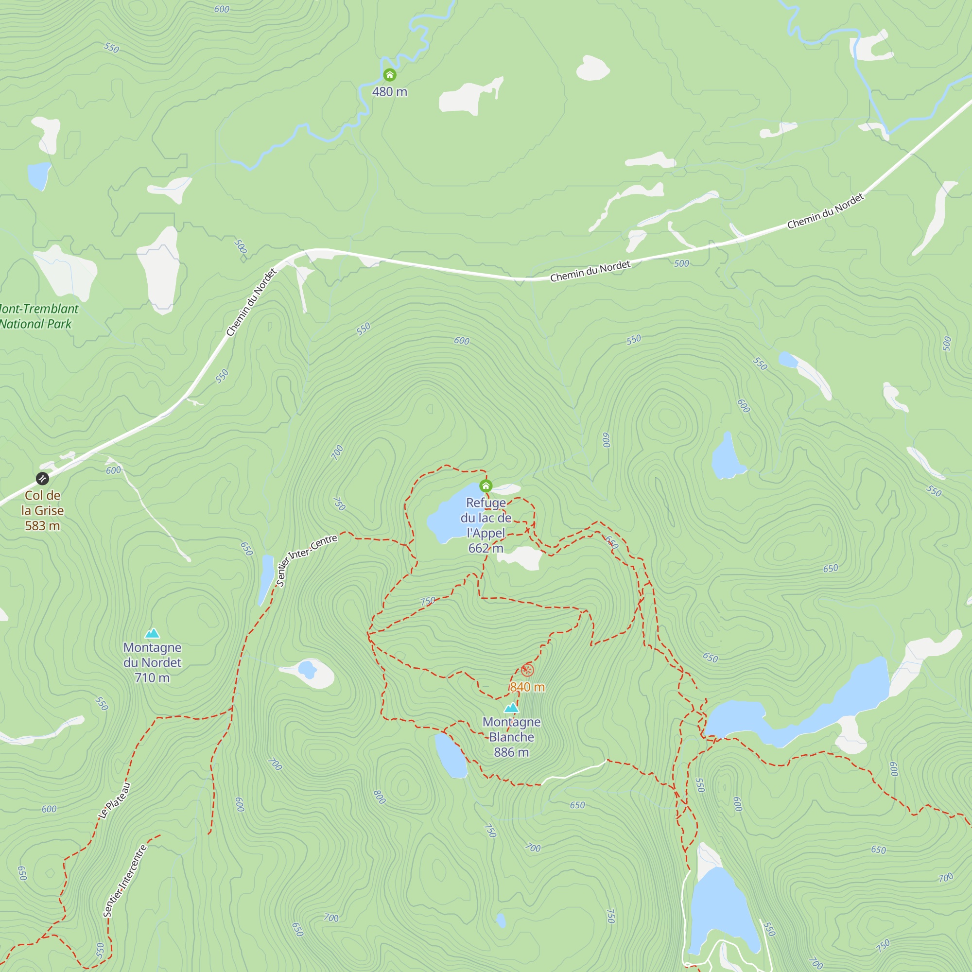 Refuge du lac de l'Appel map