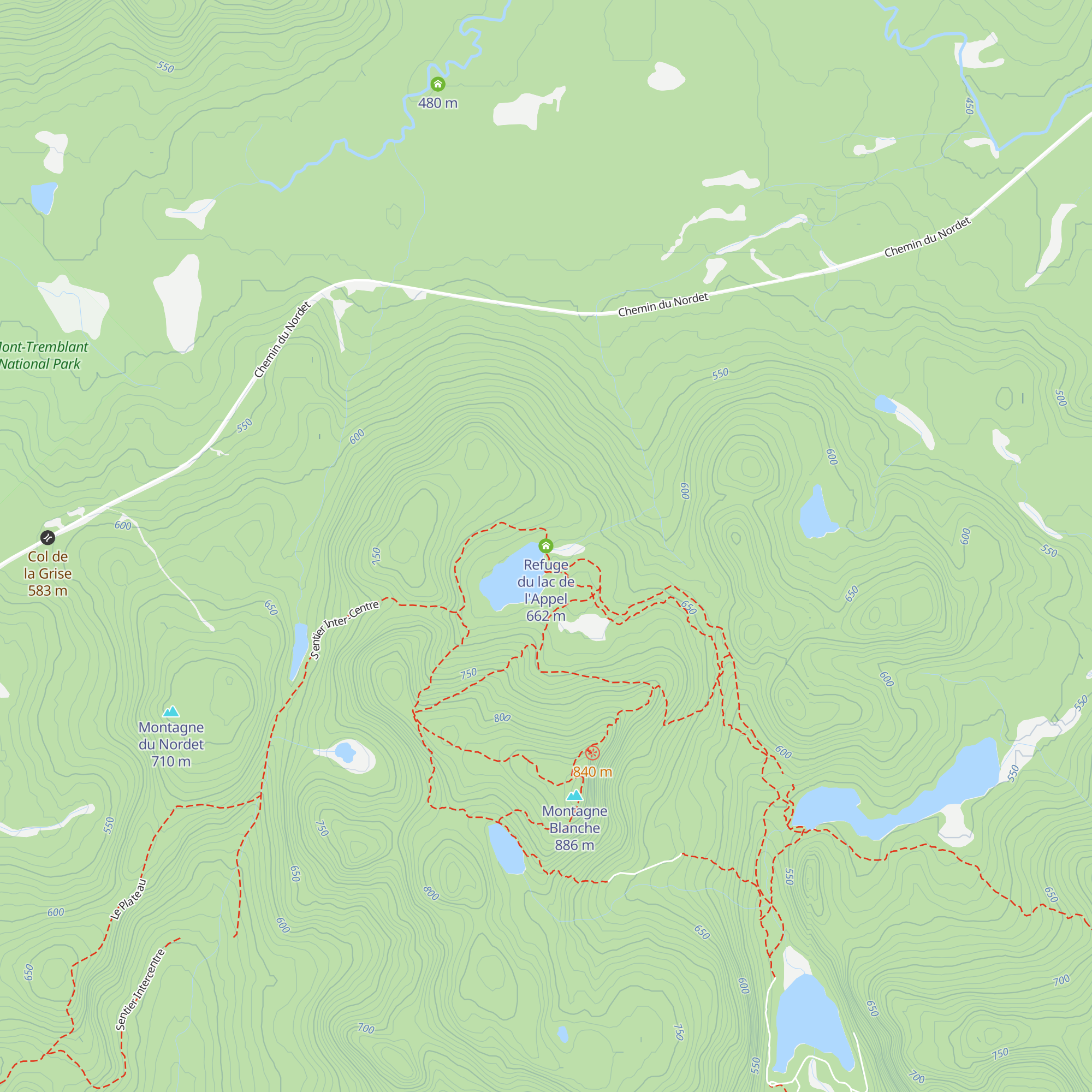 Refuge du lac de l'Appel map