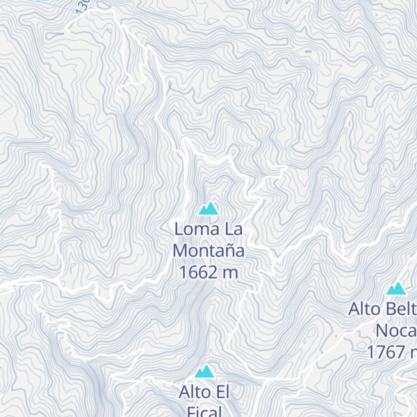 Map of Loma La Montaña