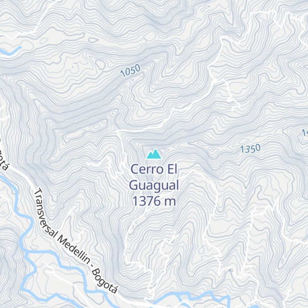 Map of Cerro El Guagual