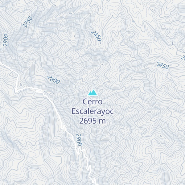 Map of Cerro Escalerayoc