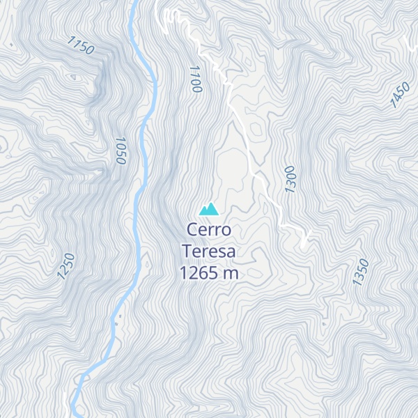 Map of Cerro Teresa