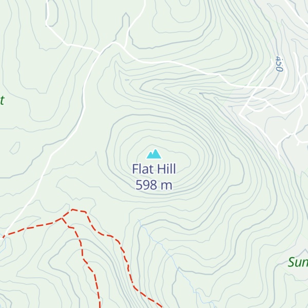 Map of Flat Hill