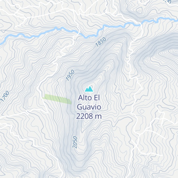 Map of Alto El Guavio