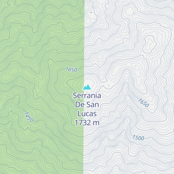 Map of Serrania De San Lucas