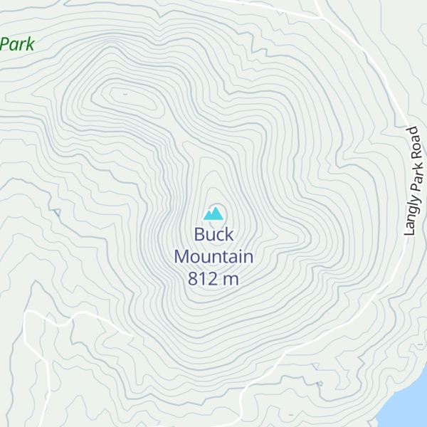 Map of Buck Mountain