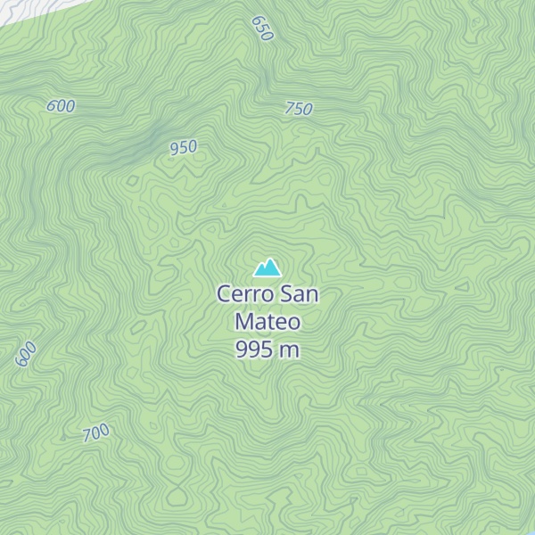 Map of Cerro San Mateo