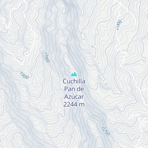 Map of Cuchilla Pan de Azúcar