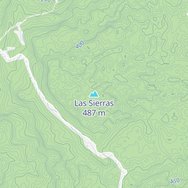 Map of Las Sierras