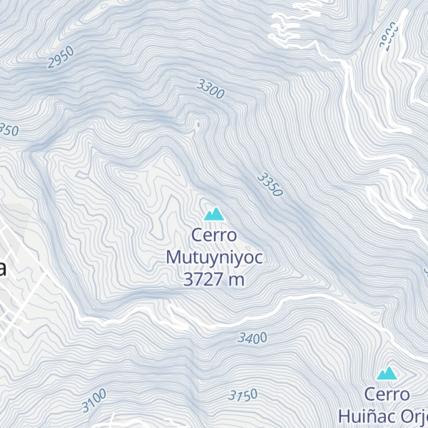 Map of Cerro Mutuyniyoc