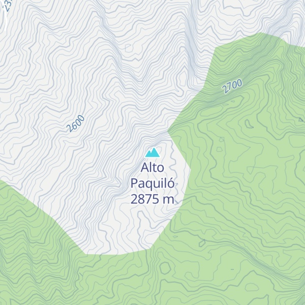Map of Alto Paquiló