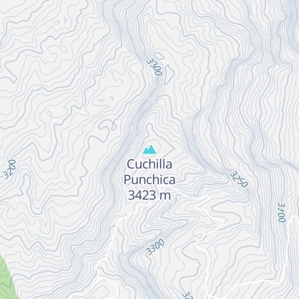 Map of Cuchilla Punchica
