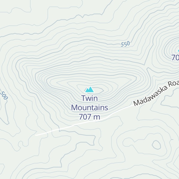 Map of Twin Mountains