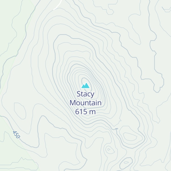 Map of Stacy Mountain