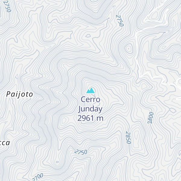 Map of Cerro Junday