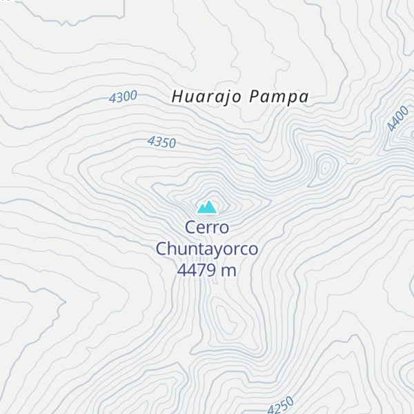 Map of Cerro Chuntayorco