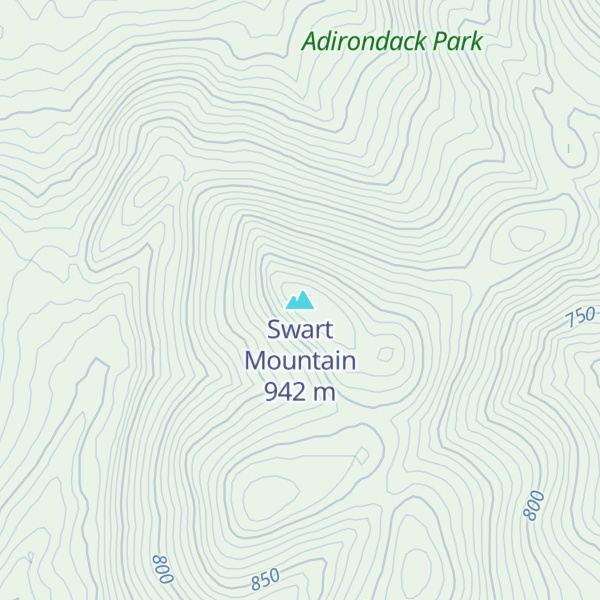 Map of Swart Mountain
