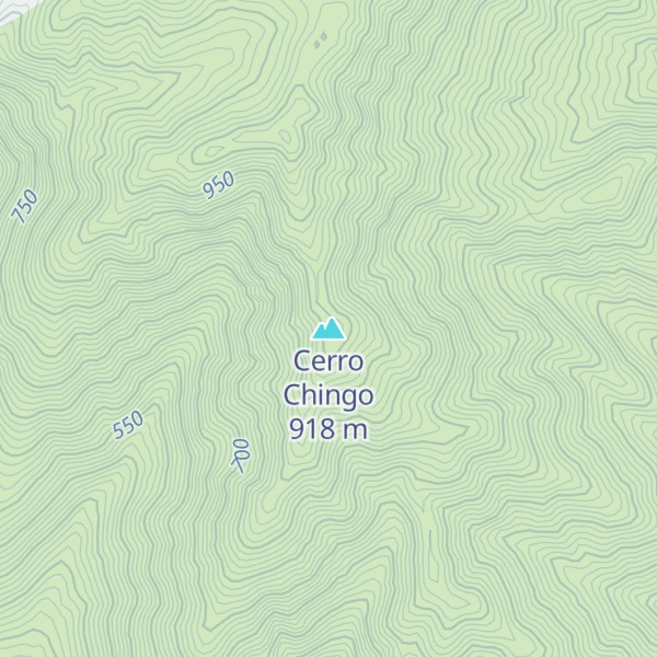 Map of Cerro Chingo