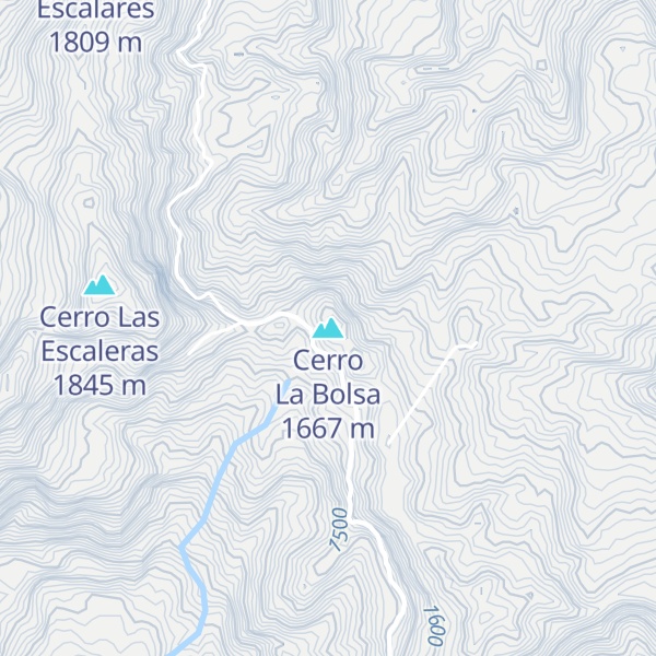 Map of Cerro La Bolsa