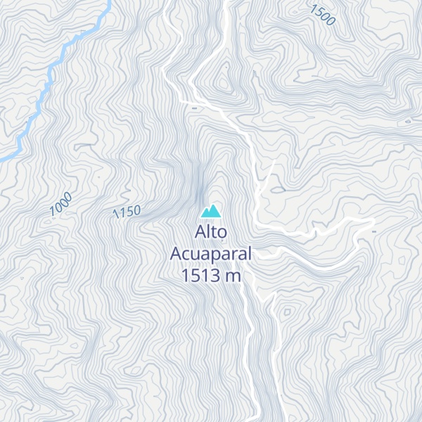 Map of Alto Acuaparal