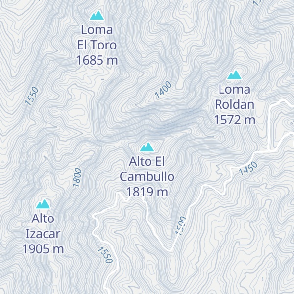 Map of Alto El Cambullo
