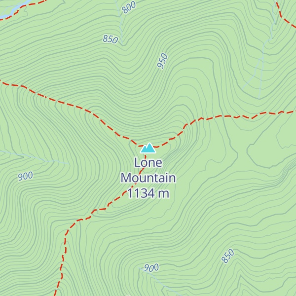 Map of Lone Mountain
