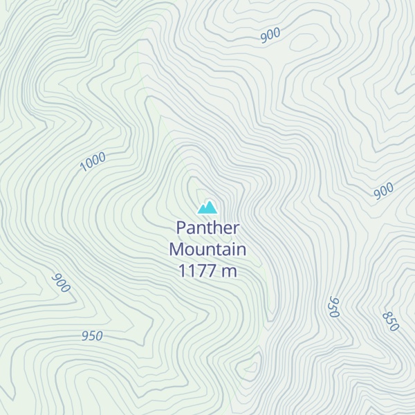Map of Panther Mountain