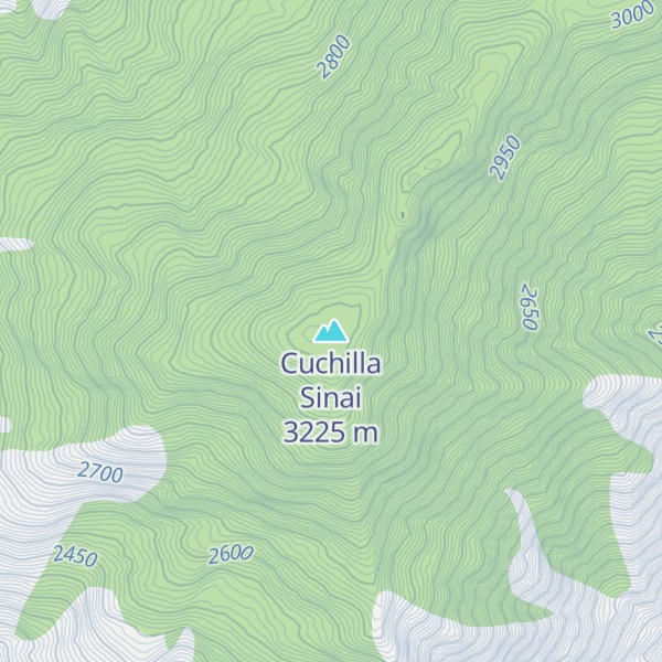 Map of Cuchilla Sinai