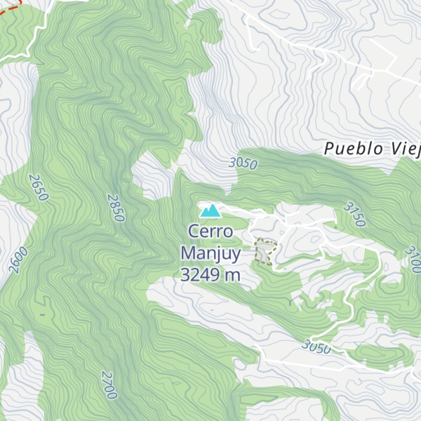 Map of Cerro Manjuy