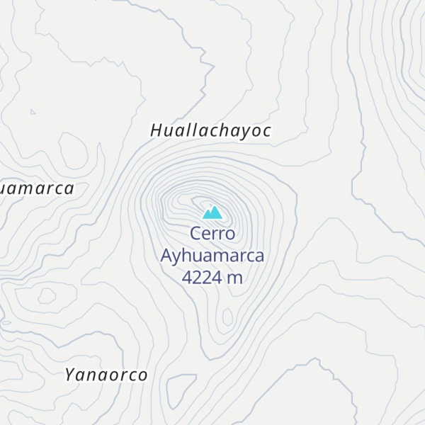 Map of Cerro Ayhuamarca
