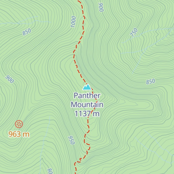 Map of Panther Mountain